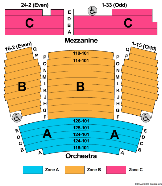 New World Stages: Stage 1 Seating Chart